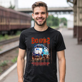 EMD GP38-2 Diesel Lokomotive und amerikanische Fla T-Shirt