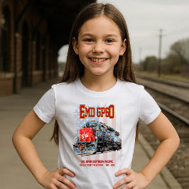 EMD GP60 Diesel Lokomotive und amerikanische Flagg T-Shirt