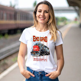 EMD GP60 Diesel Lokomotive und amerikanische Flagg T-Shirt