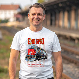 EMD GP60 Diesel Lokomotive und amerikanische Flagg T-Shirt