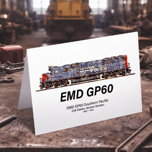 EMD GP60 Diesellokomotive des südlichen Pazifiks Dankeskarte