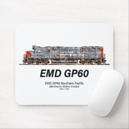 EMD GP60 Diesellokomotive des südlichen Pazifiks Mousepad