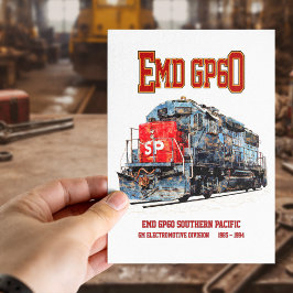 EMD GP60 Diesellokomotive des südlichen Pazifiks Postkarte