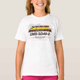 EMD SD40-2 Diesellokomotive. Amerikanische Flagge T-Shirt