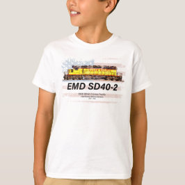 EMD SD40-2 Diesellokomotive. Amerikanische Flagge T-Shirt