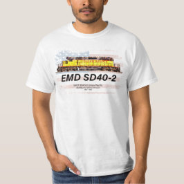 EMD SD40-2 Diesellokomotive. Amerikanische Flagge T-Shirt