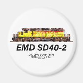EMD SD40-2 Diesellokomotive. Gewerkschaft Pazifik Magnet (Vorne)