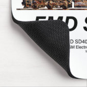 EMD SD40-2 Diesellokomotive. Gewerkschaft Pazifik Mousepad (Ecke)
