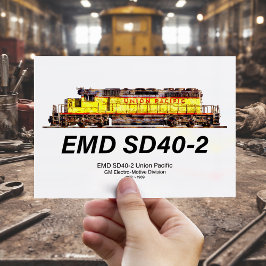 EMD SD40-2 Diesellokomotive. Gewerkschaft Pazifik Postkarte
