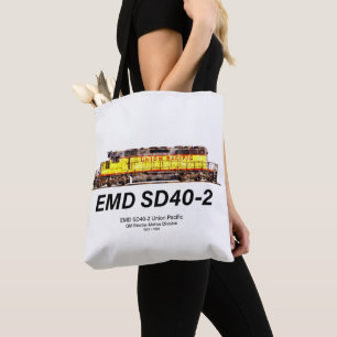 EMD SD40-2 Diesellokomotive. Gewerkschaft Pazifik Tasche