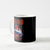 EMD SD-9 Locomotive USA 250th Anniversary Livery Kaffeetasse (Vorderseite Links)