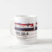 EMD SD-9 Locomotive USA 250th Anniversary Livery Kaffeetasse (Vorderseite Links)