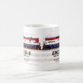 EMD SD-9 Locomotive USA 250th Anniversary Livery Kaffeetasse (Mittel)