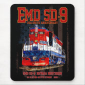 EMD SD-9 Locomotive USA 250th Anniversary Livery Mousepad (Vorne)