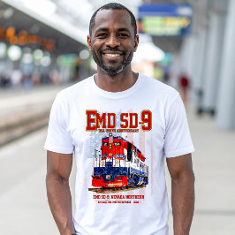 EMD SD-9 Locomotive USA 250th Anniversary Livery T-Shirt