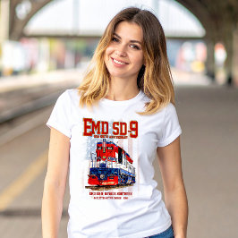 EMD SD-9 Locomotive USA 250th Anniversary Livery T-Shirt