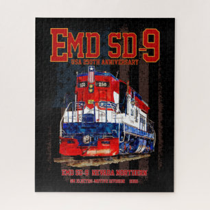 EMD SD-9 Lokomotive USA 250. Jubiläumsbemalung Puzzle