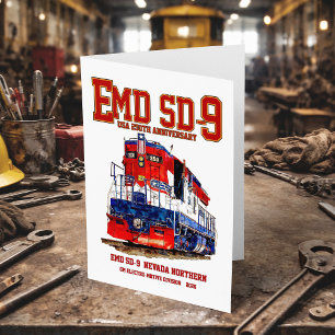 EMD SD-9 USA 250. Jubiläums-Erbelokomotive Dankeskarte