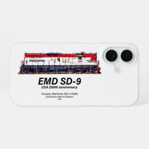 EMD SD-9 USA 250. Jubiläums-Erbelokomotive iPhone 16 Hülle