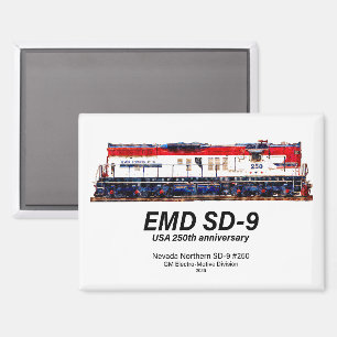 EMD SD-9 USA 250. Jubiläums-Erbelokomotive Magnet