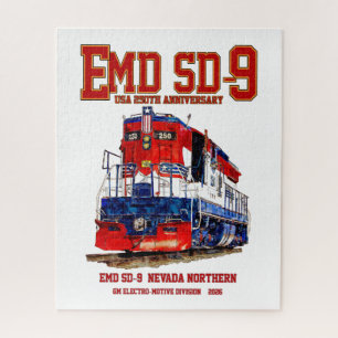 EMD SD-9 USA 250. Jubiläums-Erbelokomotive Puzzle