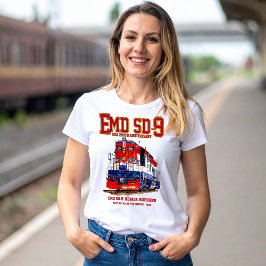 EMD SD-9 USA 250th Anniversary Heritage Locomotive T-Shirt