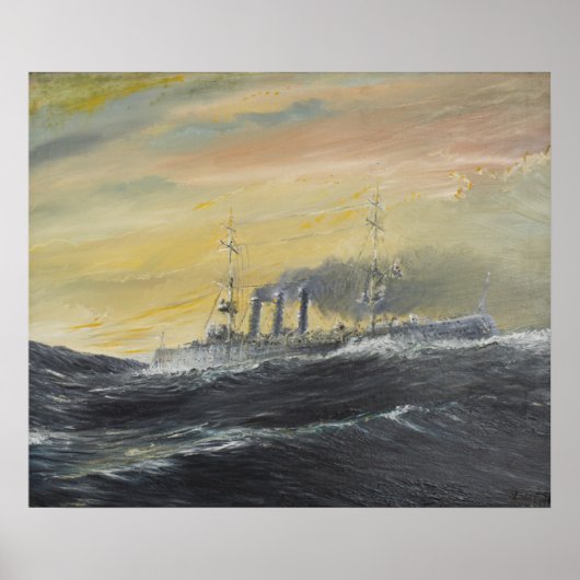 Emden fährt 1914 2011 durch den Indischen Ozean Poster (Vorne)