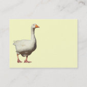 Emden Goose - blassgelb Visitenkarte (Rückseite)