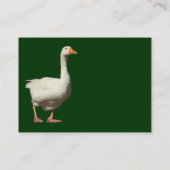 Emden Goose - Dunkler Wald |grün Visitenkarte (Rückseite)