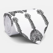 emek_bone_geetar_tie_white krawatte (Gerollt)