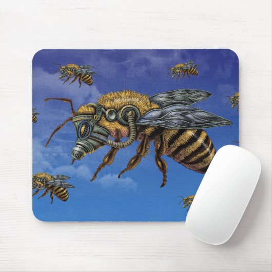 emek_honeybee_mousepad mousepad (Mit Mouse)