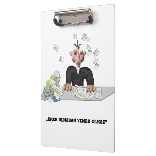 Emek olmadan yemek olmaz Personalisiert Clipboar Klemmbrett (Links)