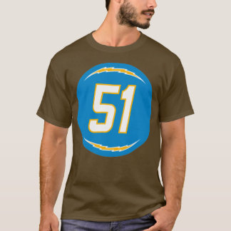 Emeke Egbule Number 51 Chargers von Jersey Los Ang T-Shirt
