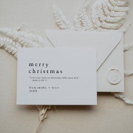 EMELIA Black Easy Bible Verse Religiöse Weihnachte Feiertagskarte