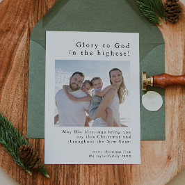 EMELIA Black Family Foto Gott Christliche Weihnach Feiertagskarte