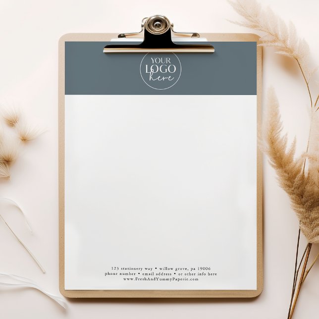 EMELIA Blue Beruflich Business Logo Company Briefbogen (EMELIA Blue Professional Business Logo Company Letterhead)