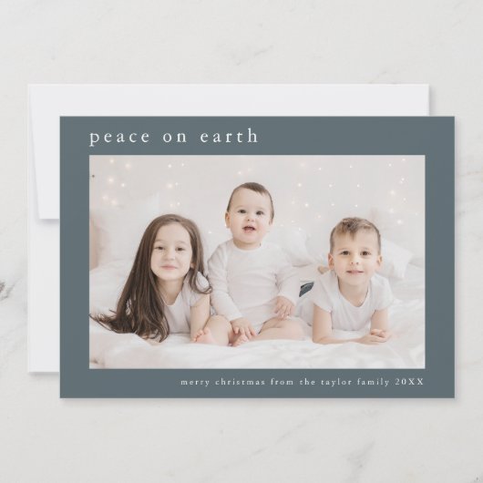 EMELIA Blue Family Foto Weltfrieden Weihnachten (Vorderseite)