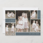 EMELIA Blue Niedlich Modern Multi Foto Weihnachten (Vorderseite)