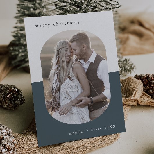 EMELIA Blue Oval Creative Family Foto Weihnachten