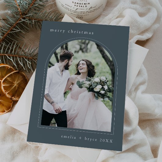 EMELIA Blue Unique Arch Family Foto Weihnachten