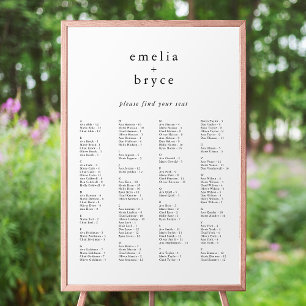 EMELIA Boho Einzigartige Übersicht über die Hochze Poster