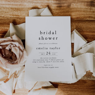 EMELIA Boho Minimalistisch einzigartiges rustikale Einladung