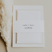 EMELIA Boho Minimalistische einzigartige neutrale Einladungsbanderole