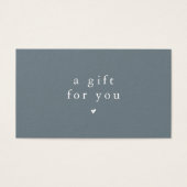 EMELIA Dark Blue Voucher Geschenkgutschein Vorlage (Vorderseite)