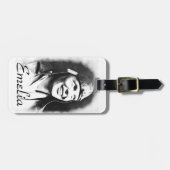 Emelia Earhart - Pilot Gepäckanhänger (Vorderseite horizontal)