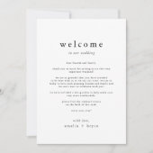 EMELIA Einfache Vorlage für das Hochzeitwochenende (Vorderseite)