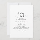 EMELIA Einzigartig neutrales Boho Simple Baby Spri Einladung (Vorderseite)