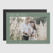 EMELIA Foto Sage Mountain Wedding Save the Date Magneteinladung (Vorne/Hinten)