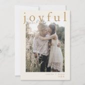 EMELIA Gold Boho Xmas Foto Feierliche Weihnachten (Vorderseite)