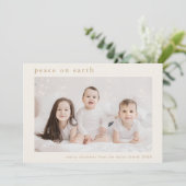 EMELIA Gold Family Foto Weltfrieden Weihnachten (Stehend Vorderseite)